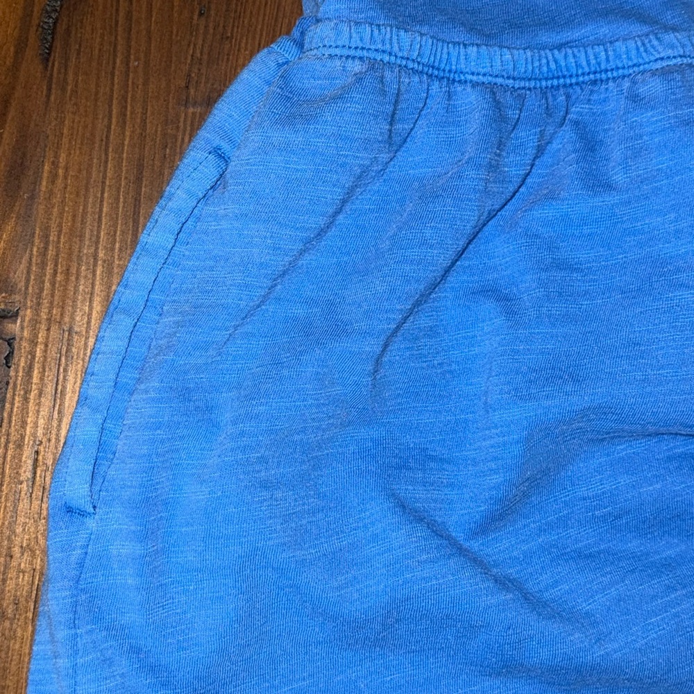 Size 10/12 Brilliant Neon Blue Girl’s Knit Maxi Dress Twist Back with pocket - Picture 5 of 5